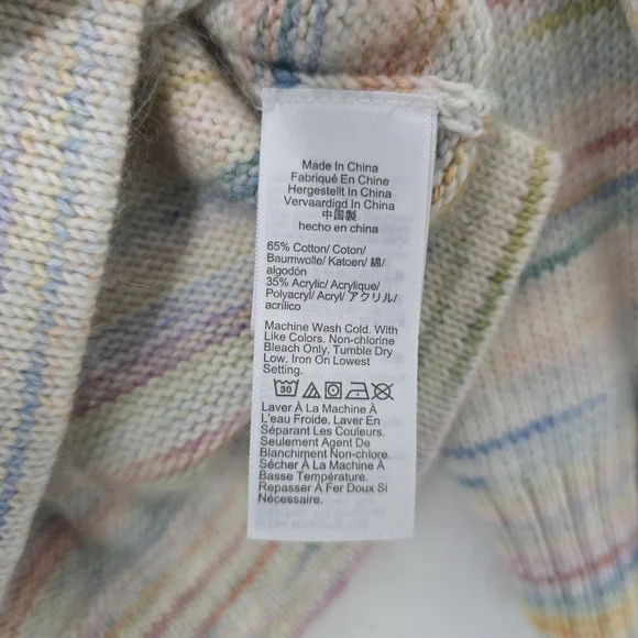 J. Crew Space Dyed Boxy Crewneck Knit Sweater Medium - Picture 4 of 5